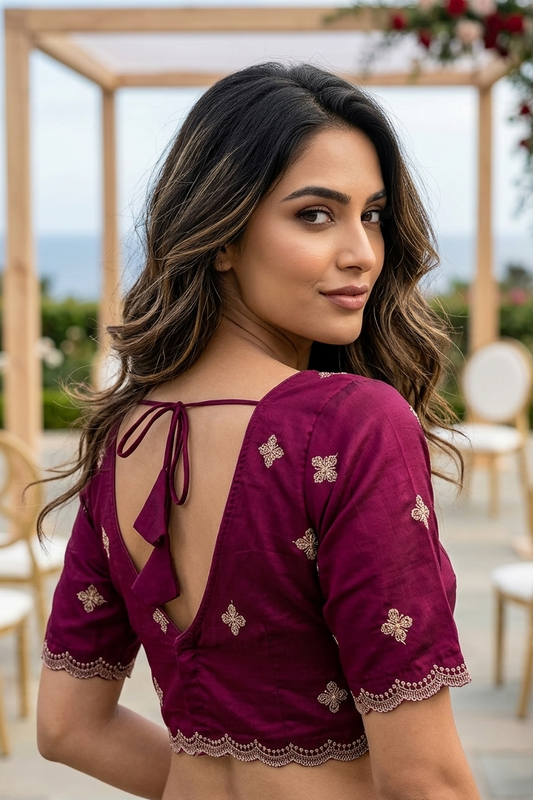 Way to Say V-Neck Blouse