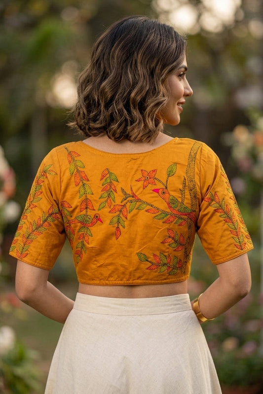 Whispering Stitches Handwork Blouse