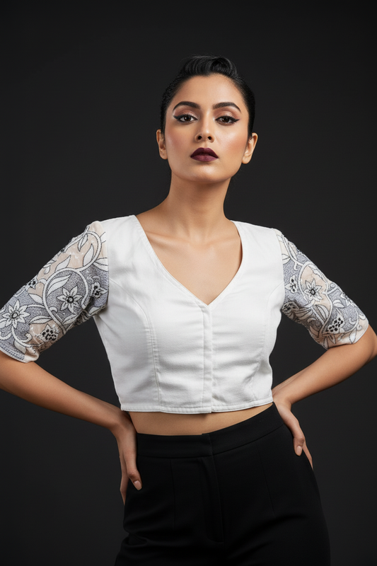 Soft Thoughts-Reverse Thread Blouse