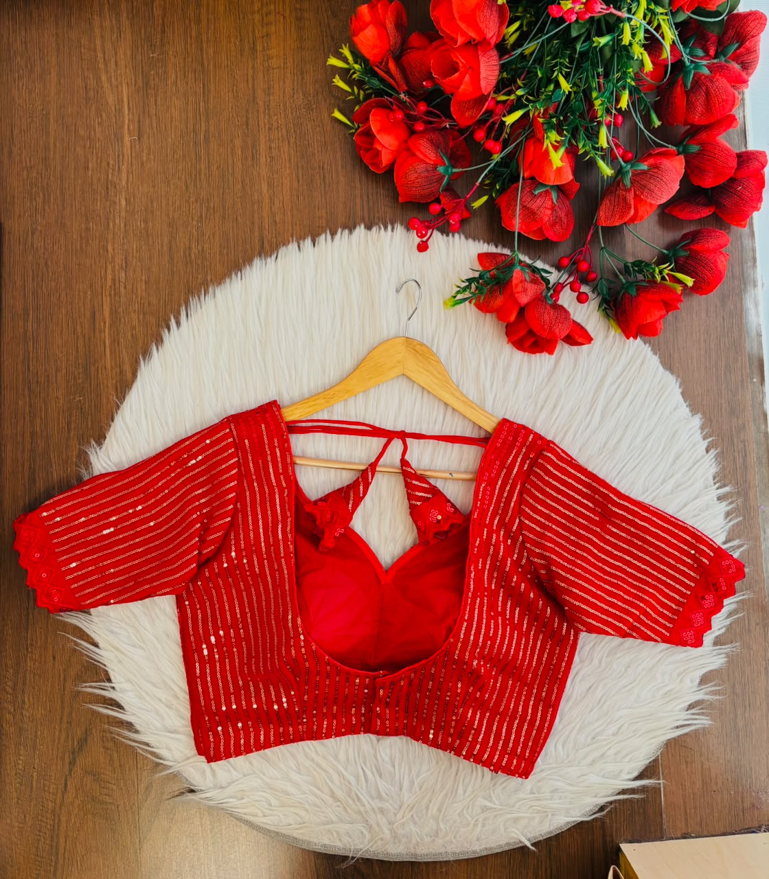 Cold Winds Warm Soul -Designer Blouse