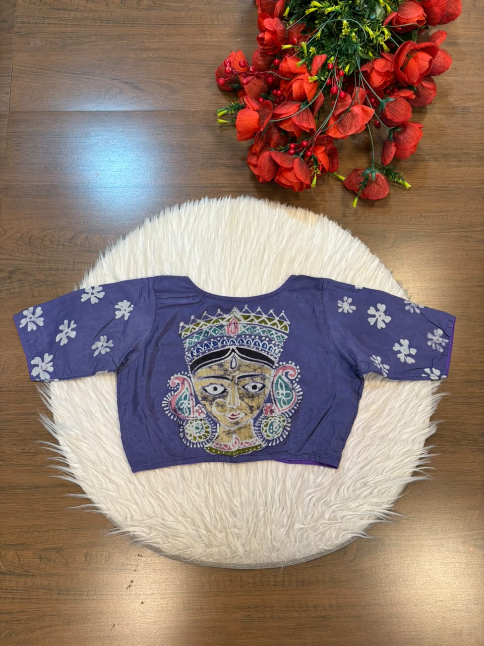 Mahishasuramardini Batik Silk Blouse