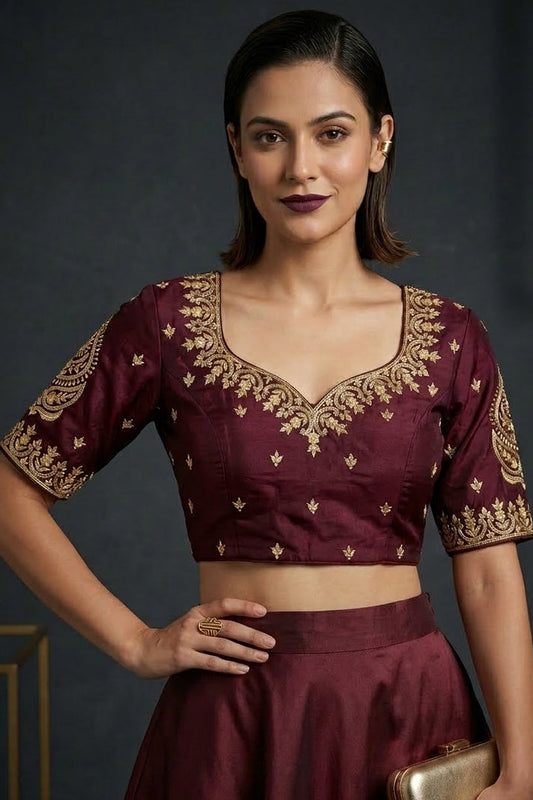 True Thread Fancy Silk Blouse