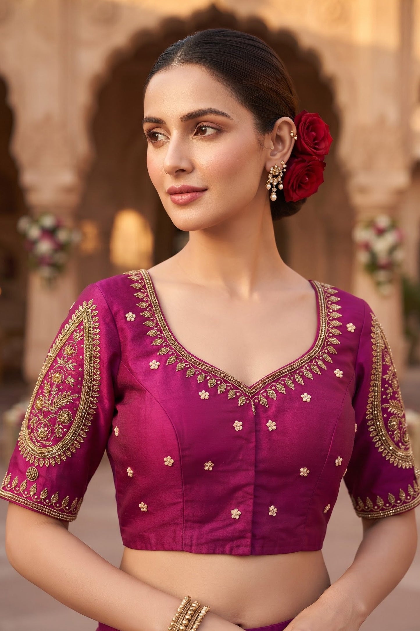 Bridal Collection Designer Cotton Blouse