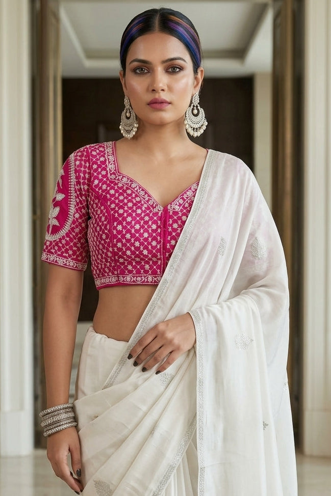 Soft Aura-Designer Organza Blouse
