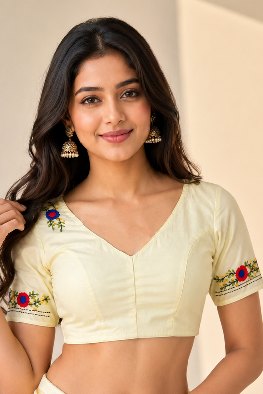 Mirror Meets Moonlight-Designer Blouse