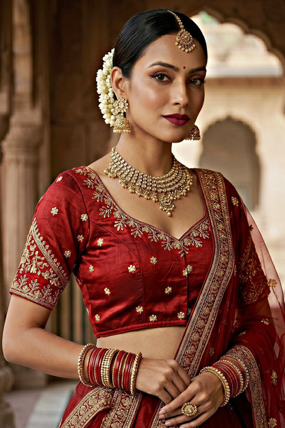 The Secret Leaf (Vichitra Silk Blouse)