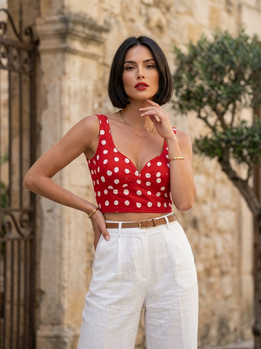 Mon Amaar Scarlet Charm Blouse
