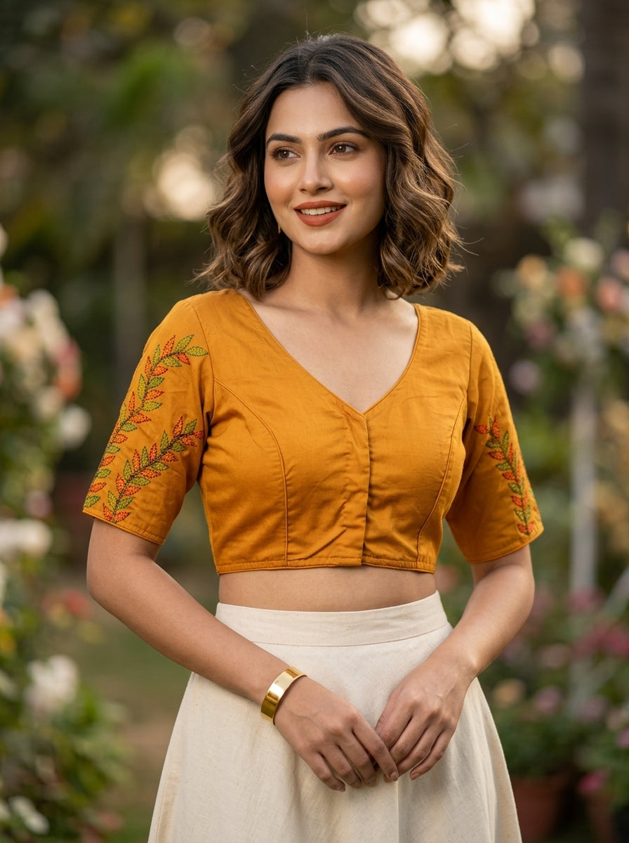 Whispering Stitches Handwork Blouse