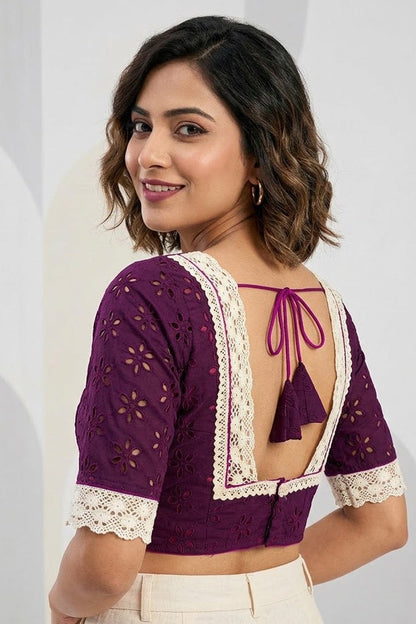 Hakoba Heritage Lace Designer Blouse