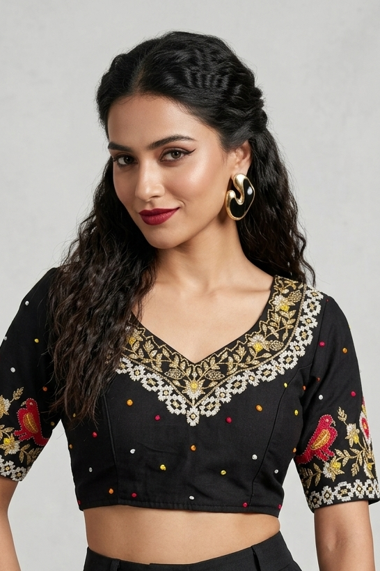 Already Famous-(Vichitra Silk Blouse)