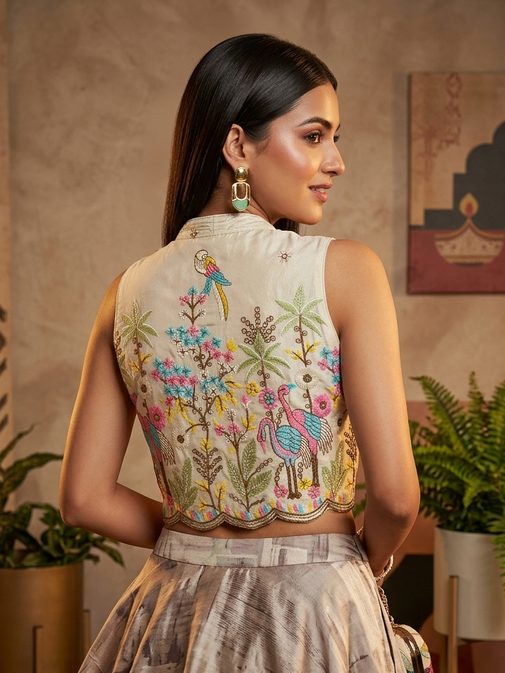Boho Birdsong-Designer Blouse
