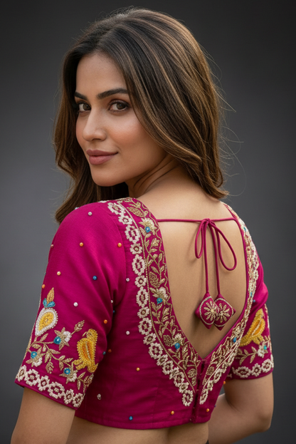 Already Famous-(Vichitra Silk Blouse)
