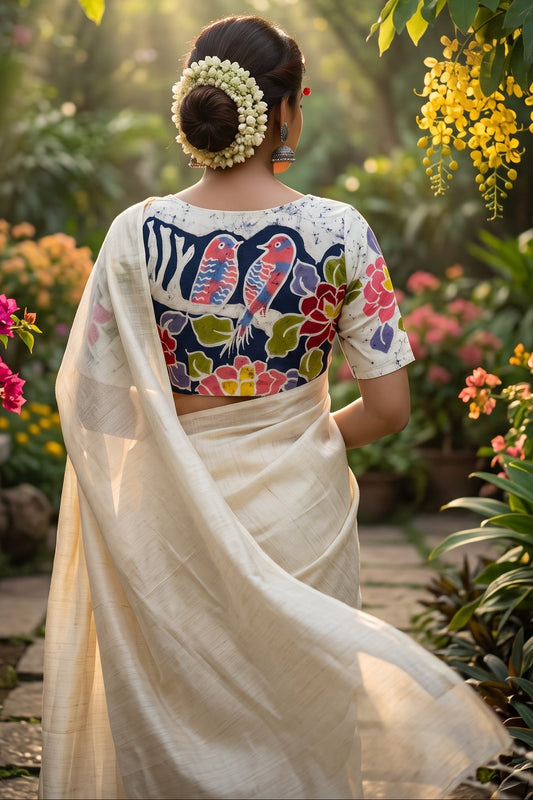 Birdsong Bloom Batik Blouse