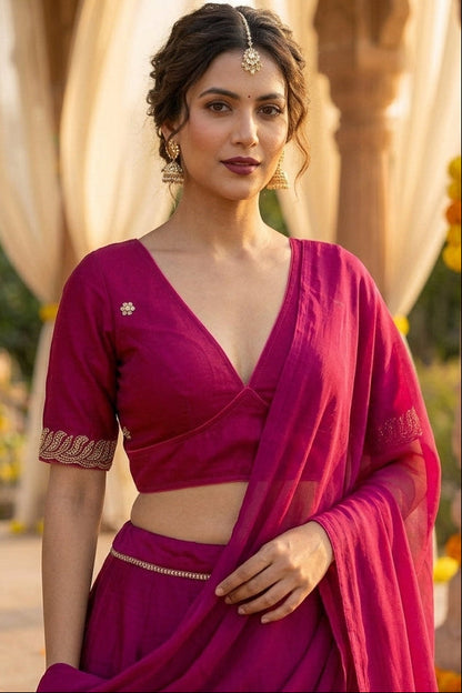 Mysterious Beauty -Fendy Silk Blouse