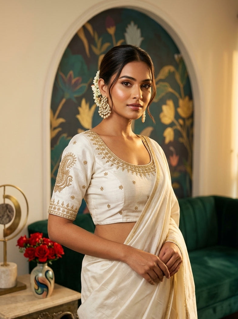 Gold Glitz New Designer Blouse