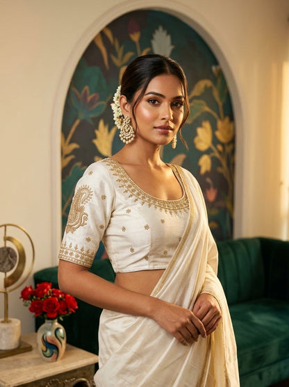 Gold Glitz New Designer Blouse