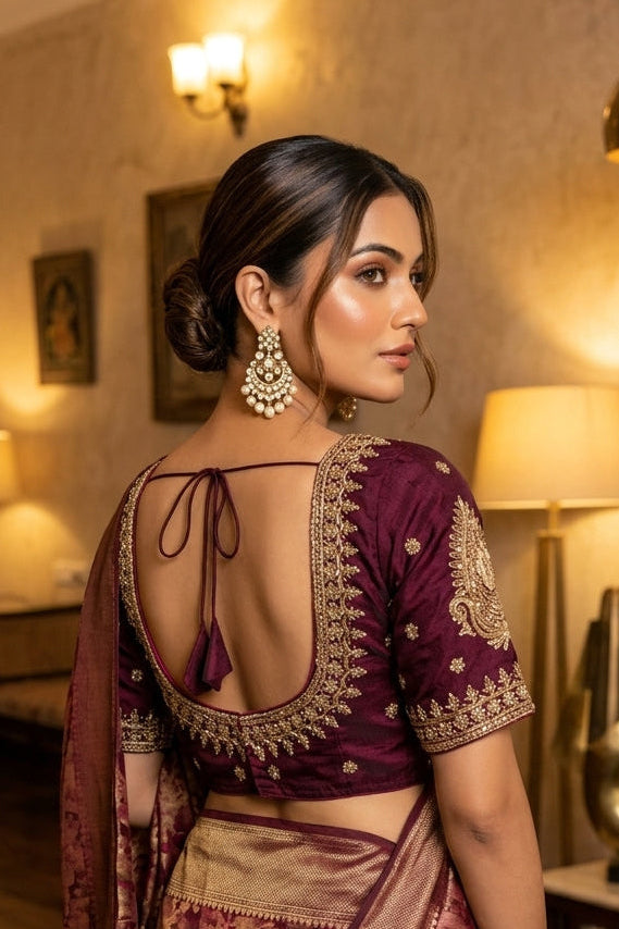 Gold Glitz New Designer Blouse