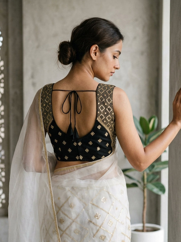 Golden Crown- Designer Blouse