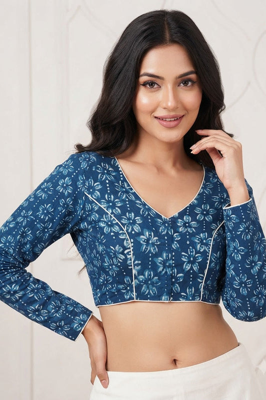Wrapped In Dreams Ajrakh Cotton Blouse