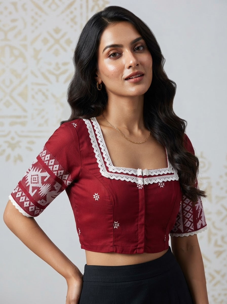 Kusum Veena Jamdani Designer Blouse