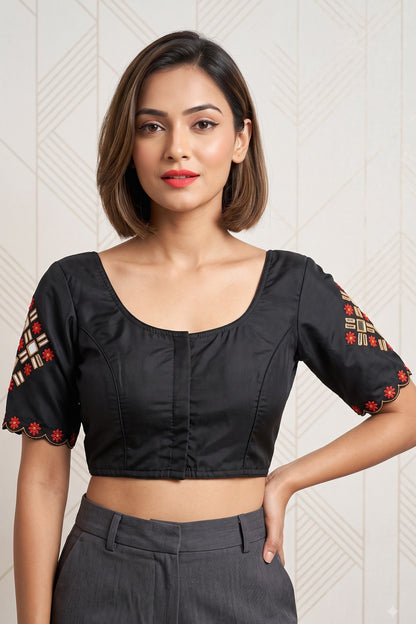 The Glass Royale -Cotton Silk Blouse