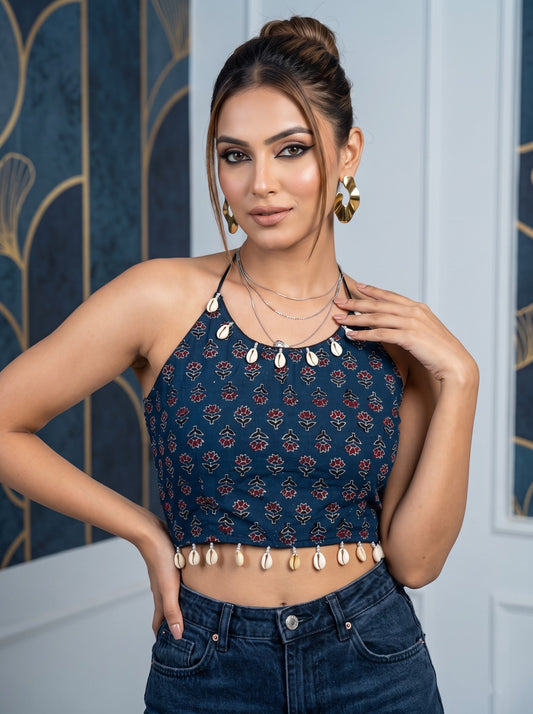 Too Hot to Be Basic – Ajrakh Blouse