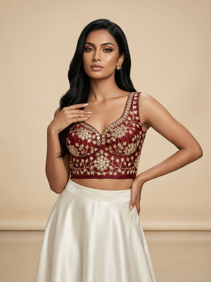 Stardust Royale Rangoli Silk Designer Blouse