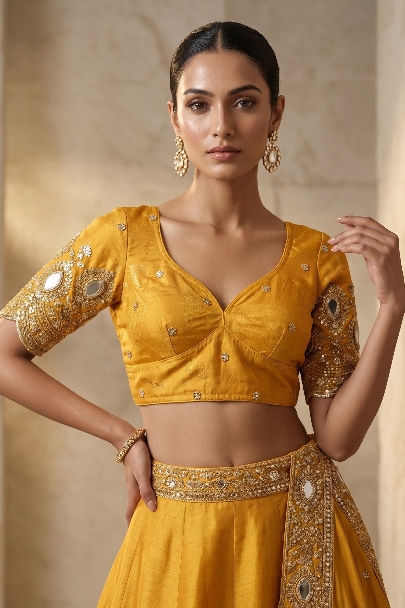 Own the Spotlight - Fendy Silk Blouse