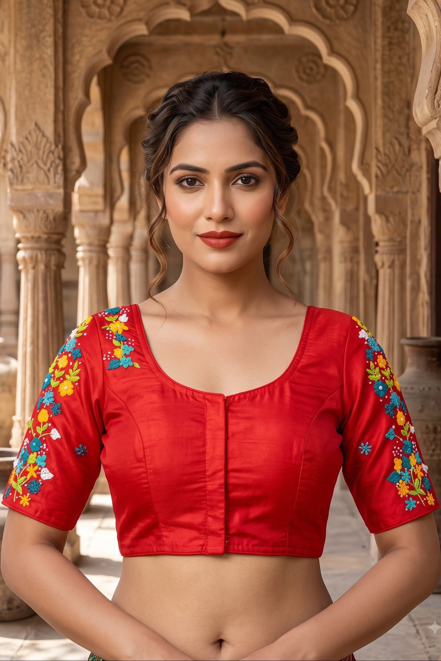 Forever Enchanted – Handstitched Designer Blouse