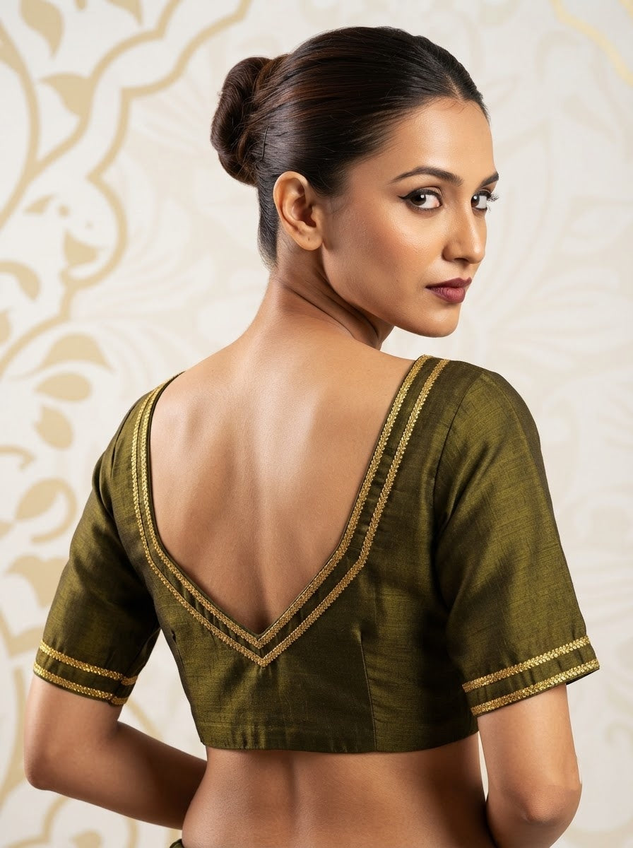 Infinite Glam Vichitra Silk Blouse