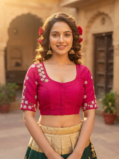 Daisy Garden  Handwork Blouse