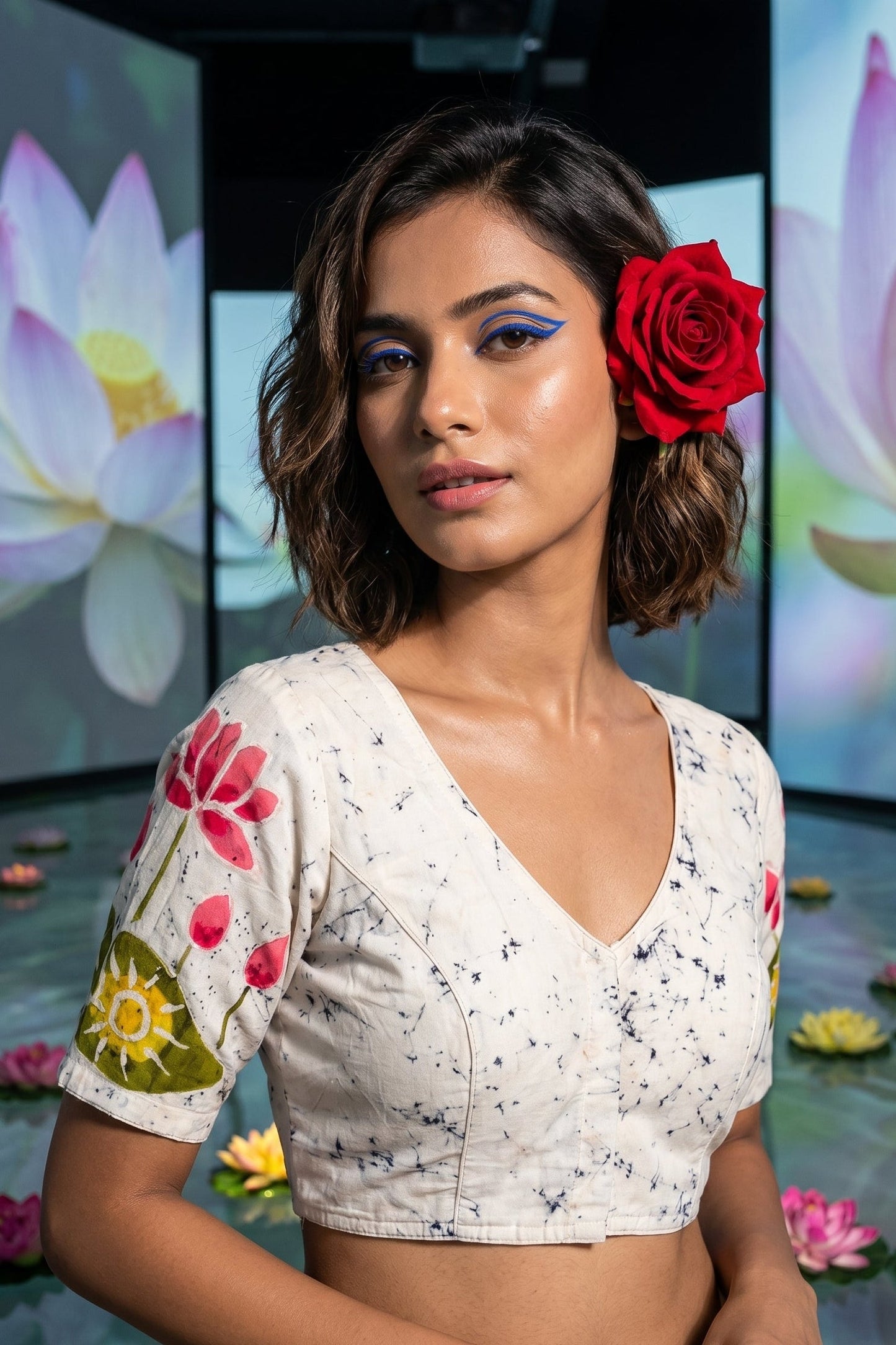 Lotus Batik -Designer Blouse