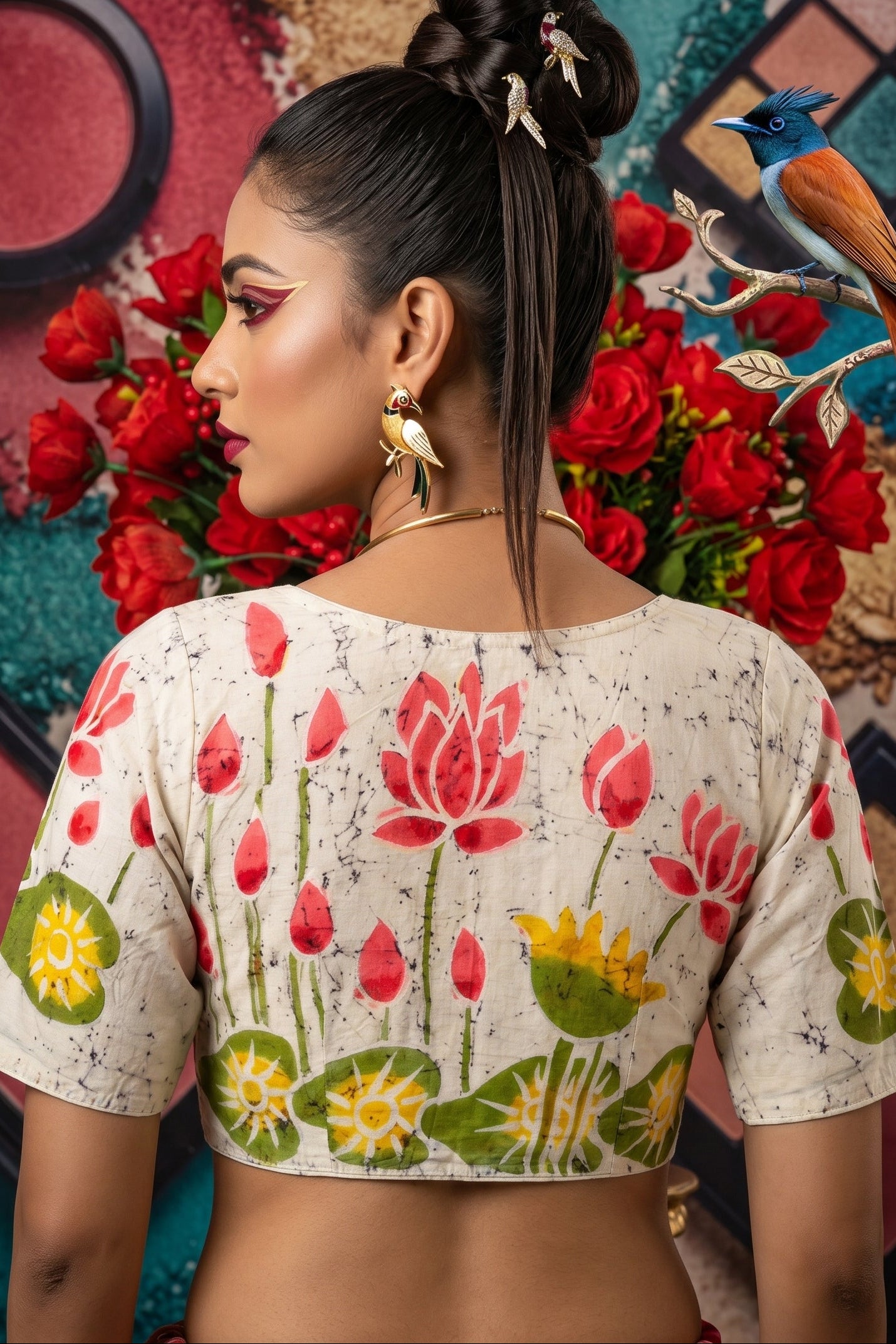 Lotus Batik -Designer Blouse