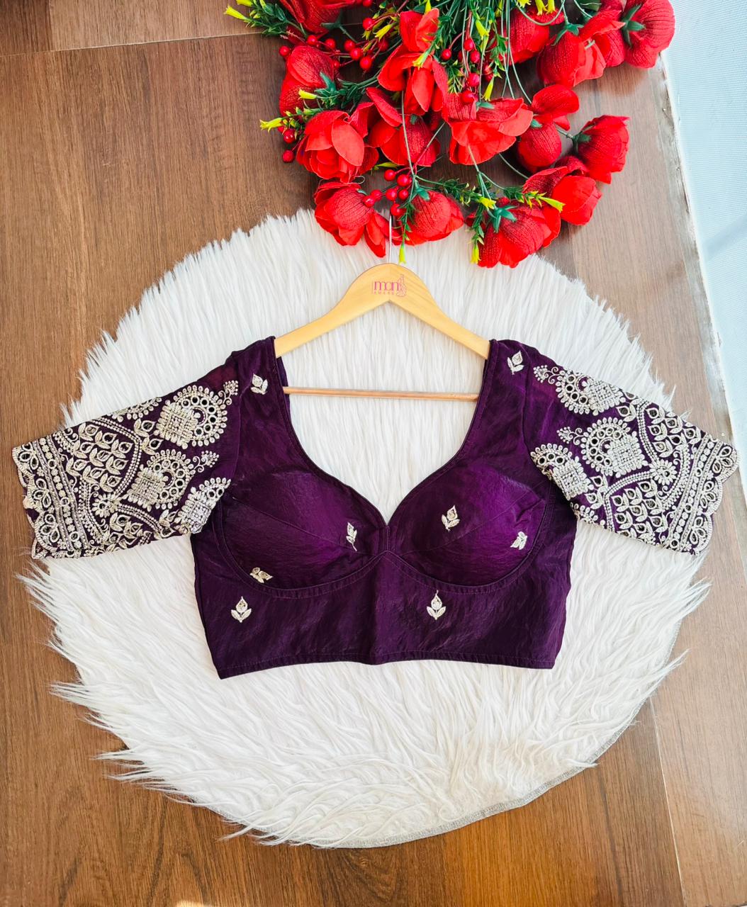 Rani Core-Fendy Silk Blouse(Purple)