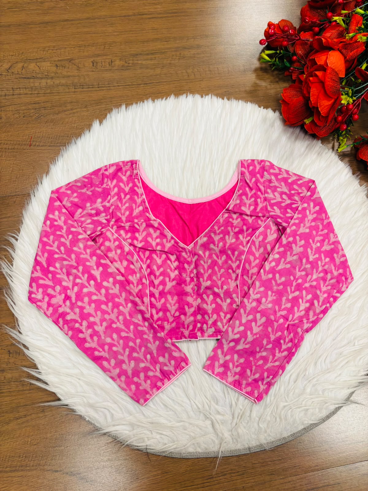 Wrapped In Dreams Ajrakh Cotton Blouse