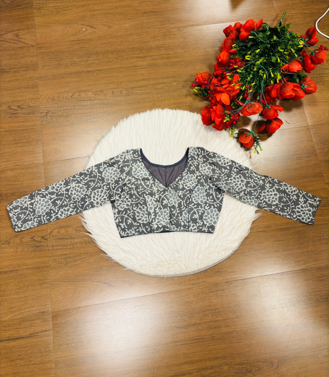 Wrapped In Dreams Ajrakh Cotton Blouse