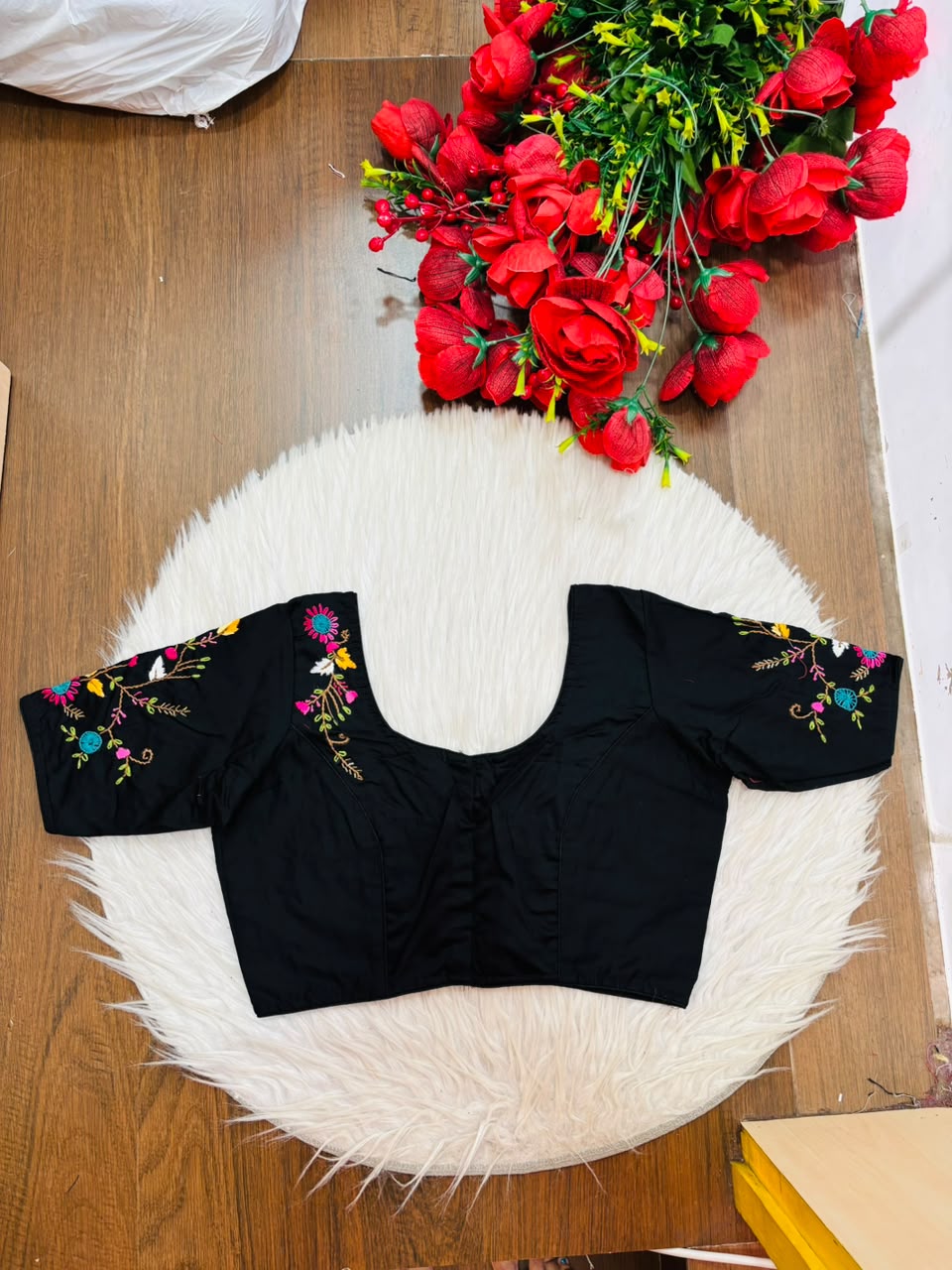 Floral Symphony Handwork Blouse