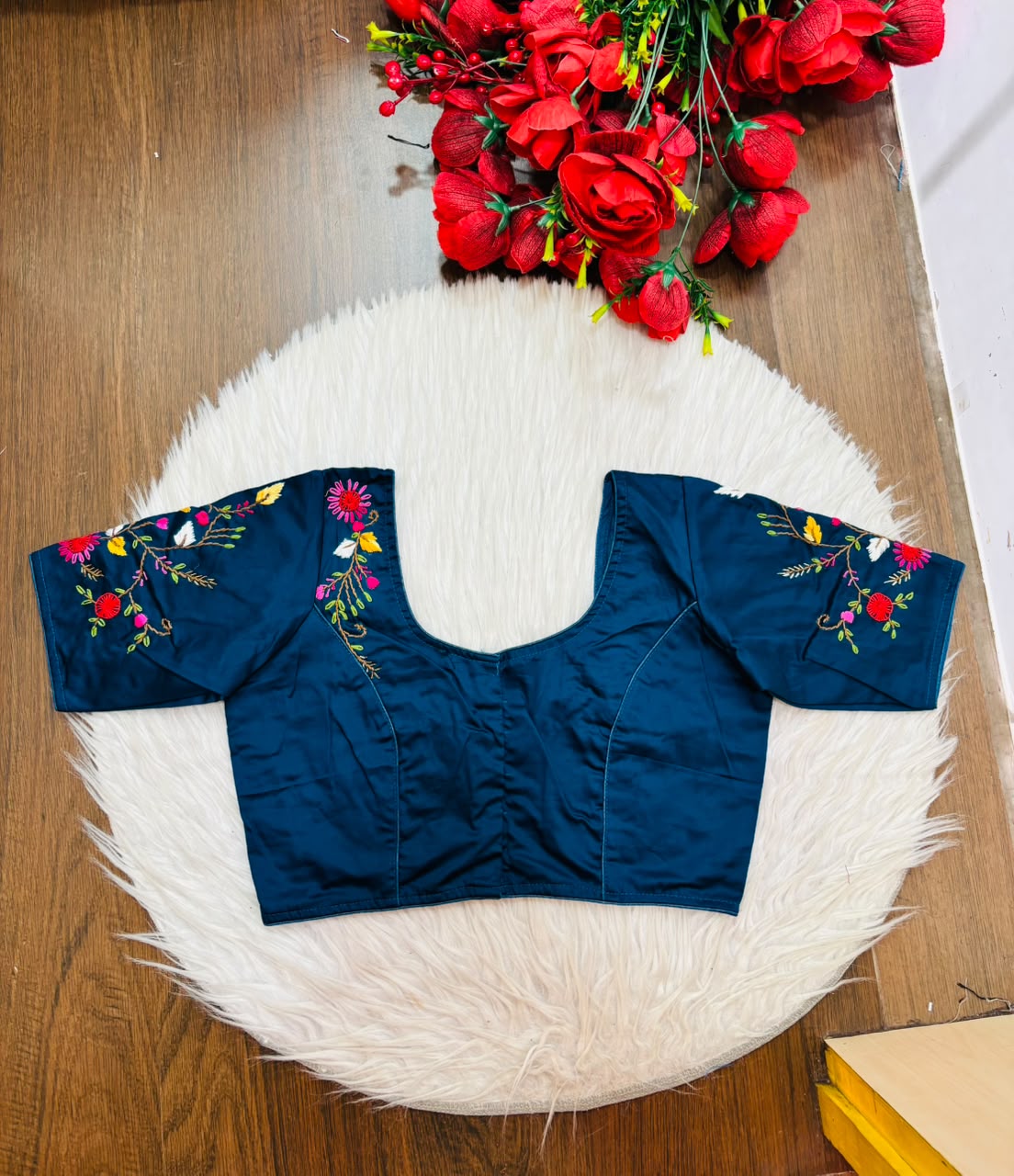 Floral Symphony Handwork Blouse