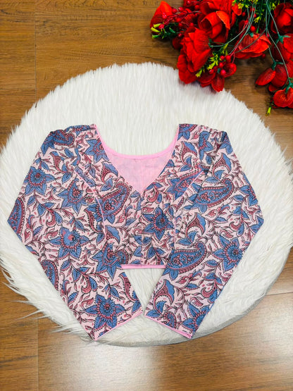 Wrapped In Dreams Ajrakh Cotton Blouse