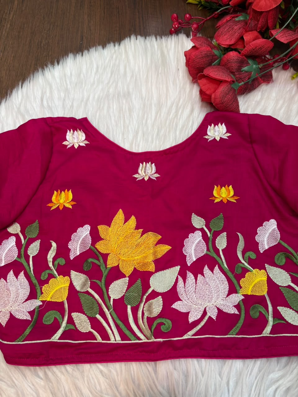 Lost in Lotus  -Designer Blouse