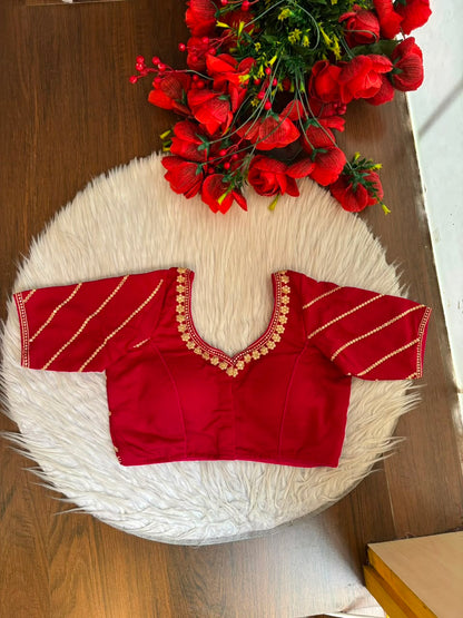 Elegance Becomes Art Vichitra Silk Blouse