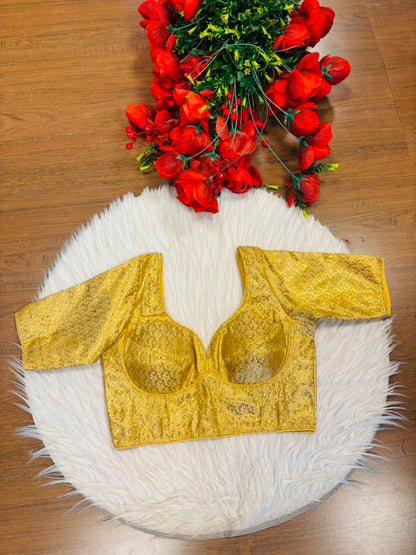 Golden Shine Brocade Blouse