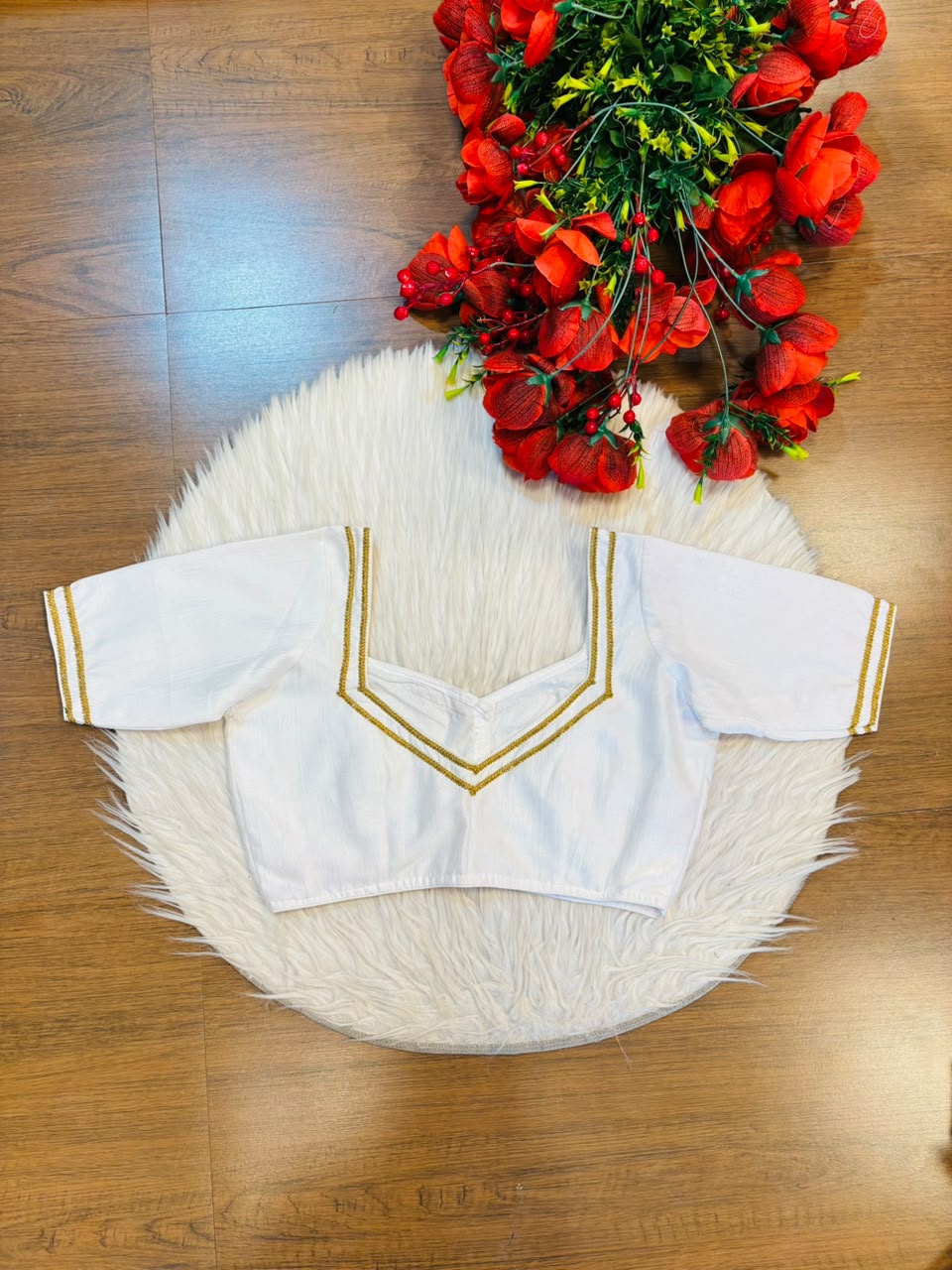 Infinite Glam Vichitra Silk Blouse