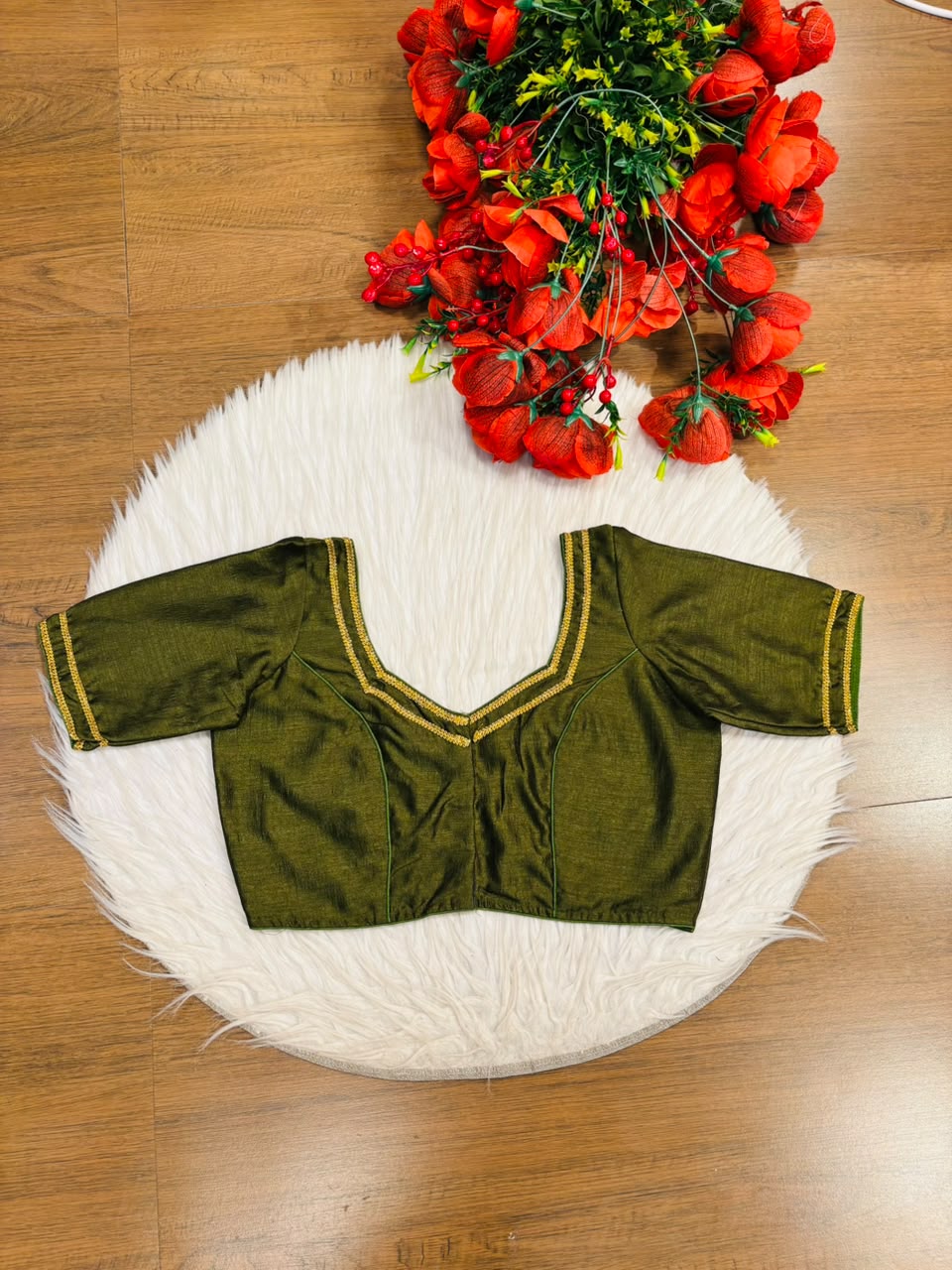 Infinite Glam Vichitra Silk Blouse