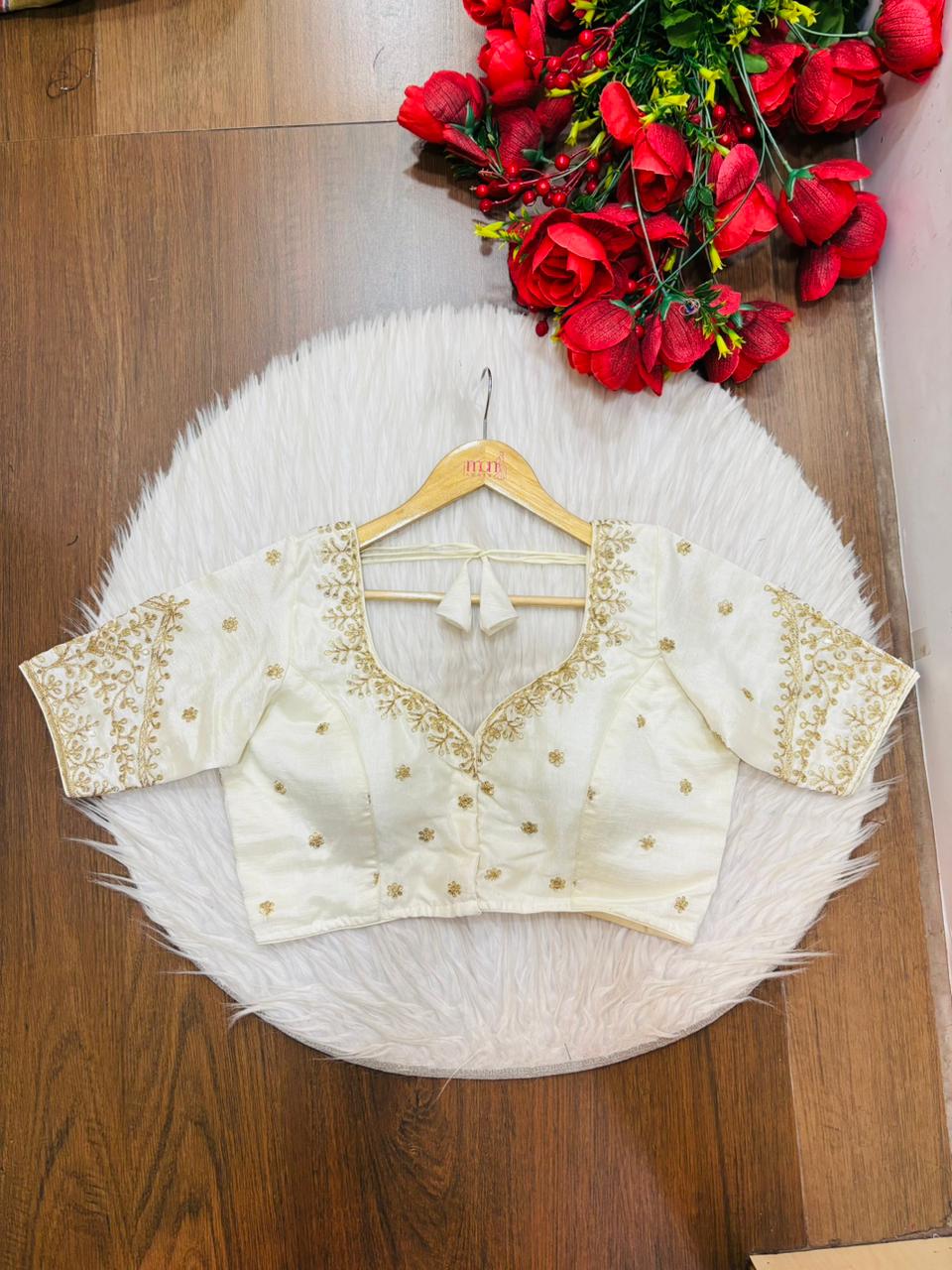 The Secret Leaf (Vichitra Silk Blouse)