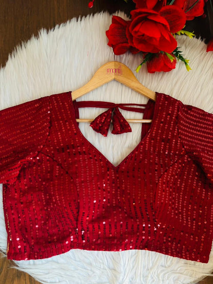 The Sequin Glitz-Designer Blouse