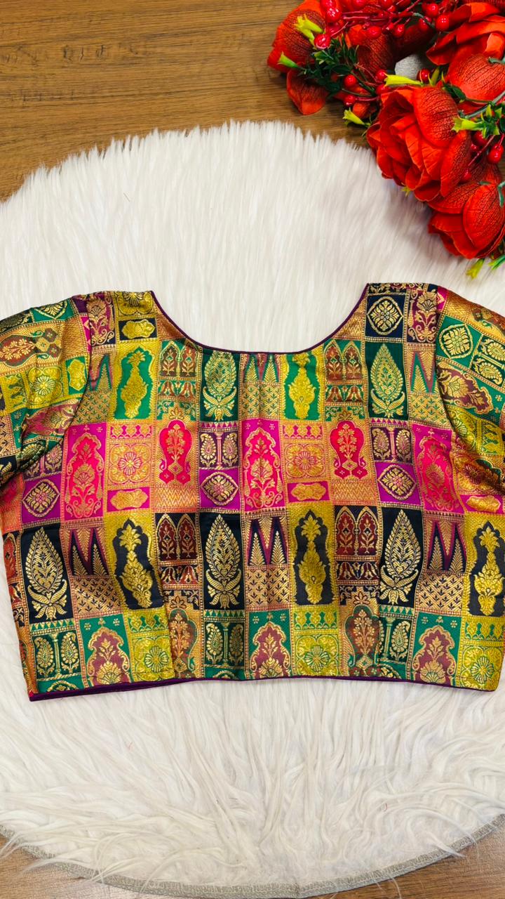 Heart Of Gold-Designer Blouse