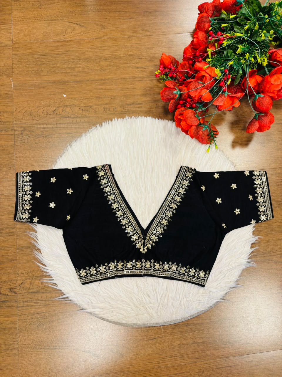Make an Entrance  V-Neck Blouse