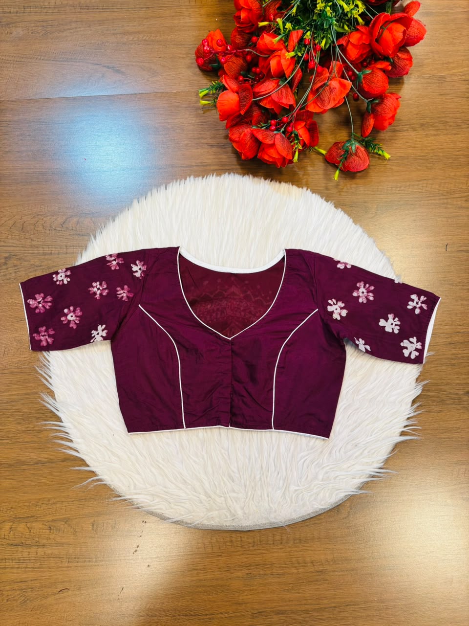 Mahishasuramardini Batik Silk Blouse