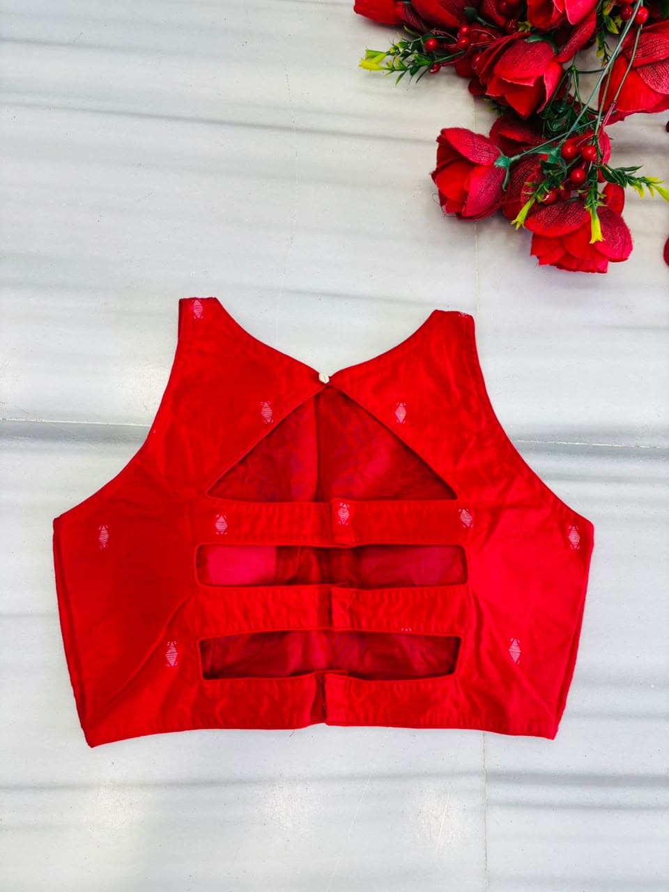 Woven to Impress – Cotton Jamdani Woven Designer Blouse